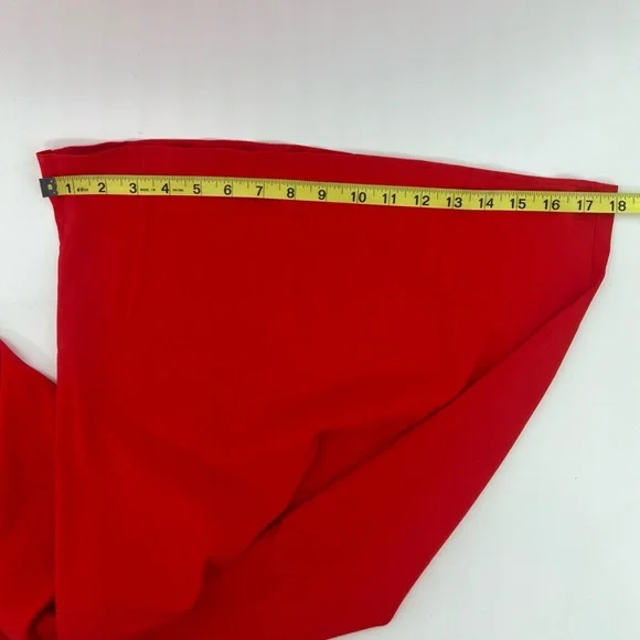 Chicways red matching pants set with crop top and wide leg trousers size s small - Picture 11 of 11